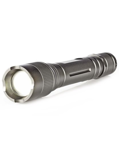 LED svítilna/ napájení z baterie/ 3 V DC/ 3 W/ 150 lm/ dosah 120 m/ šedá