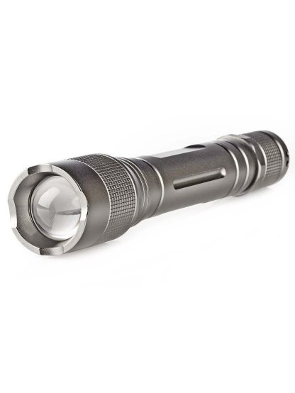 LED svítilna/ napájení z baterie/ 3 V DC/ 3 W/ 150 lm/ dosah 120 m/ šedá