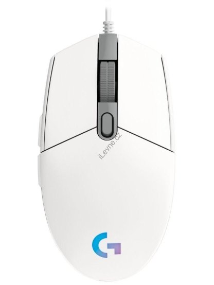 Logitech herní myš G102 LIGHTSYNC/ optická/ 6 tlačítek/ 8000dpi/ USB/ bílá