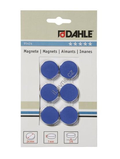 magnety plánovací, Ø 24 mm, 3 N, modré