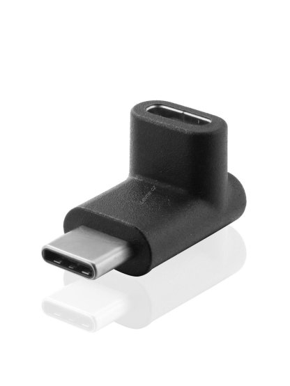 MicroConnect USB-C angled Adapter, 10Gbps, 4K60Hz, 100W