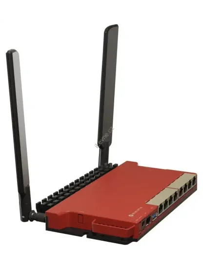 MikroTik L009UiGS-2HaxD-IN, ARM CPU, 512MB RAM, Wi-Fi 6 (802.11ax), 8x GLAN, PoE in/out, SFP, USB 3.0, L5