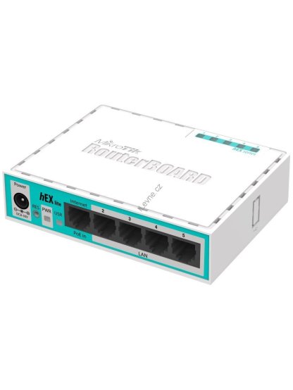 Mikrotik RouterBOARD RB750r2 hEX lite/ 850 MHz/ 64 MB RAM/ 5x LAN/ Router OS L4/ vč. plast. krytu a zdroje