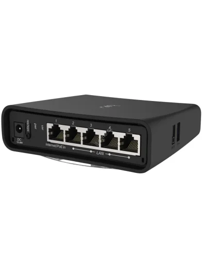MikroTik RouterBOARD RBD52G-5HacD2HnD-TC, hAP ac2, 5x GLAN, 2.4+5Ghz, 802.11b/g/n/ac, ROSL4, USB, PSU, indoor