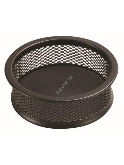 miska na sponky Office Set, Ø 90 mm, výška 32 mm, kov, černá