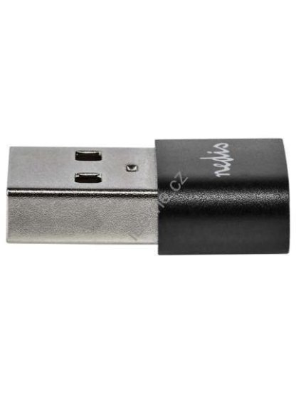 NEDIS adaptér USB/ konektory USB 2.0 A – USB-C zásuvka/ černý/ blistr