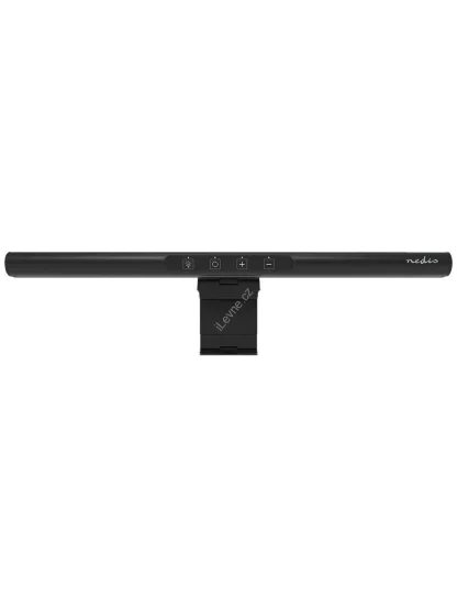 NEDIS LED světlená hliníková lišta pro monitor/ 40 cm/ 60 lm/ 80 LED's/ černá