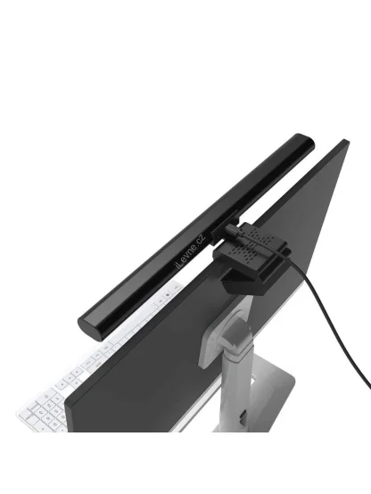 NEDIS LED světlená hliníková lišta pro monitor/ 40 cm/ 60 lm/ 80 LED's/ černá