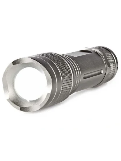 NEDIS LED svítilna/ napájení z baterie/ 4,5 V DC/ 5 W/ 330 lm/ dosah 200 m/ šedá