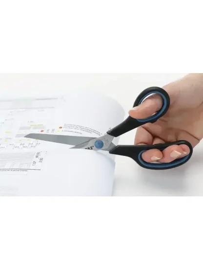 nůžky Office Comfort Grip, 20 cm, asymetrické, černé