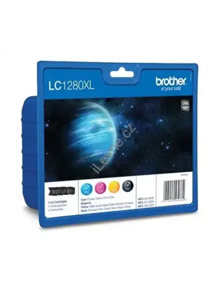 Originální BROTHER inkoust LC-1280XLVALBP, multipack, černá + tři barvy