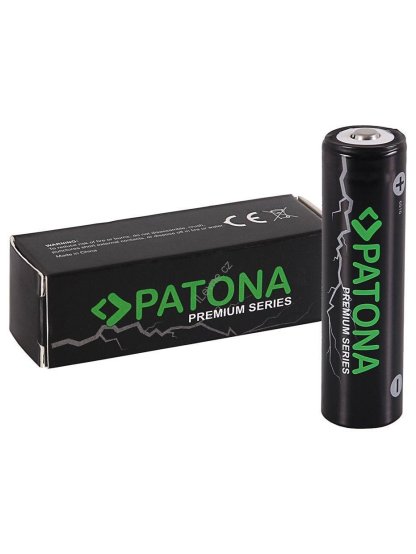 PATONA nabíjecí baterie 18650 Li-lon 3350mAh PREMIUM 3,7V vyvýšený plus pól
