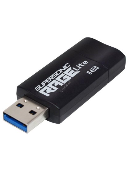 PATRIOT Supersonic Rage Lite 64GB / USB 3.2 Gen 1 / černá