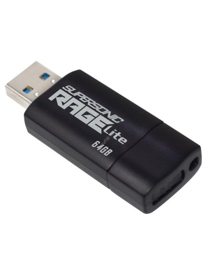 PATRIOT Supersonic Rage Lite 64GB / USB 3.2 Gen 1 / černá