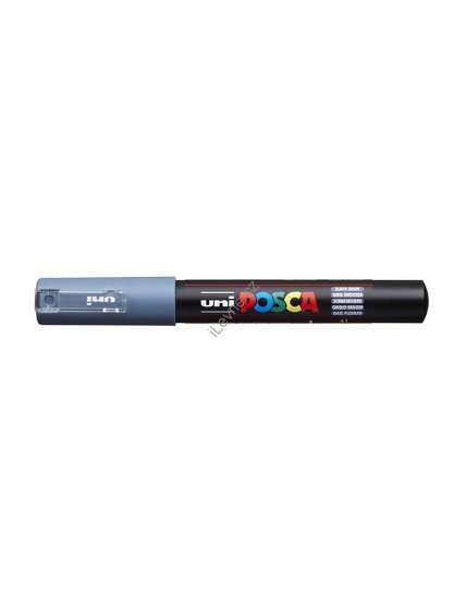 PC-1M akrylový popisovač Posca, 0,7 mm, břidlicově šedý (61)