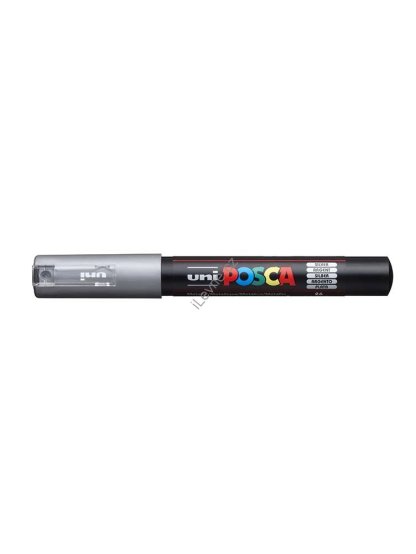 PC-1M akrylový popisovač Posca, 0,7 mm, stříbrný (26)