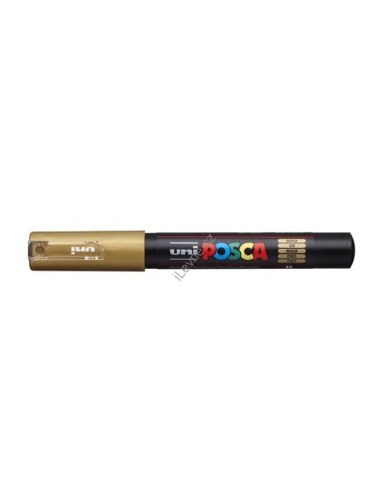 PC-1M akrylový popisovač Posca, 0,7 mm, zlatý (25)
