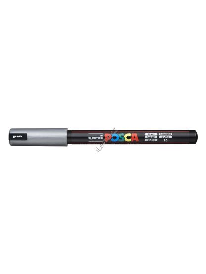 PC-1MR akrylový popisovač Posca, 0,7 mm, stříbrný (26)