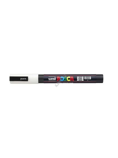 PC-3M akrylový popisovač Posca, 0,9-1,3 mm, bílý (1)