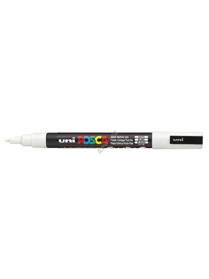 PC-3M akrylový popisovač Posca, 0,9-1,3 mm, bílý (1)