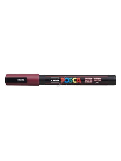 PC-3M akrylový popisovač Posca, 0,9-1,3 mm, bordó (60)