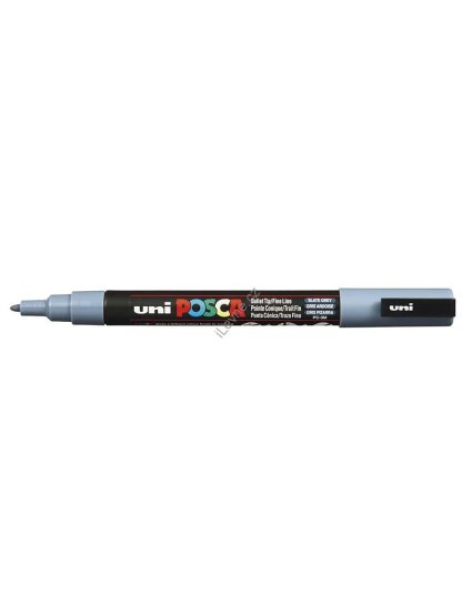 PC-3M akrylový popisovač Posca, 0,9-1,3 mm, břidlicově šedý (61)