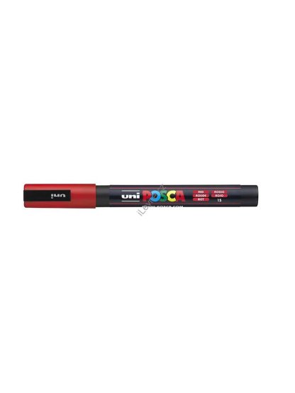 PC-3M akrylový popisovač Posca, 0,9-1,3 mm, červený (15)