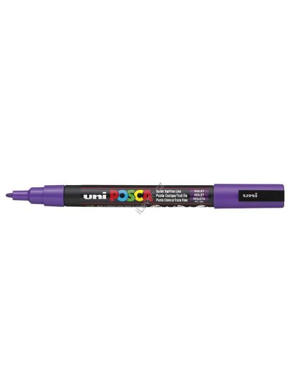 PC-3M akrylový popisovač Posca, 0,9-1,3 mm, fialový (12)