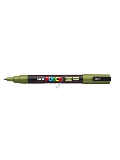 PC-3M akrylový popisovač Posca, 0,9-1,3 mm, khaki zelený (7)