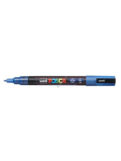 PC-3M akrylový popisovač Posca, 0,9-1,3 mm, modrý (33)