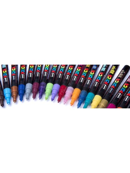 PC-3M akrylový popisovač Posca, 0,9-1,3 mm, modrý (33)