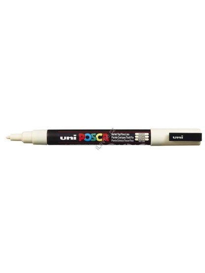 PC-3M akrylový popisovač Posca, 0,9-1,3 mm, smetanový (46)