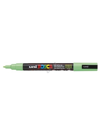 PC-3M akrylový popisovač Posca, 0,9-1,3 mm, sv. zelený (5)