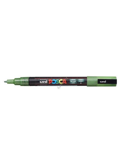 PC-3M akrylový popisovač Posca, 0,9-1,3 mm, zelený (6)