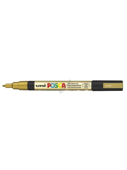 PC-3M akrylový popisovač Posca, 0,9-1,3 mm, zlatý (25)