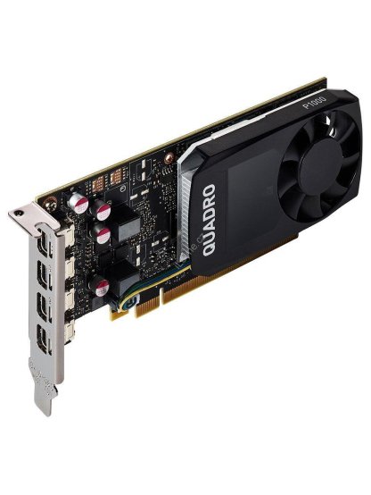 PNY Quadro P1000 V2 DP / 4GB GDDR5 / PCI-E / 4x miniDP 1.4 / Low profile bracket v balení