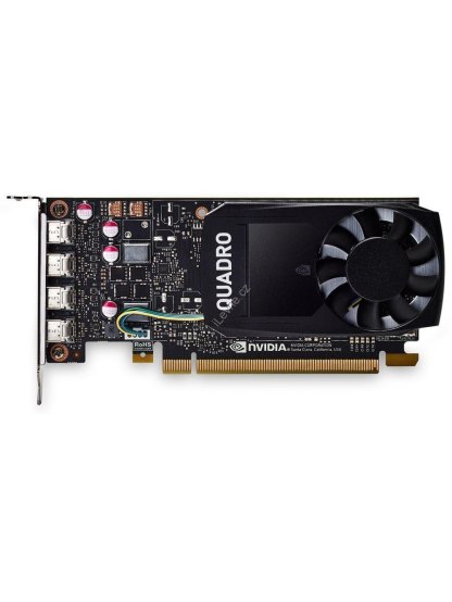 PNY Quadro P1000 V2 DP / 4GB GDDR5 / PCI-E / 4x miniDP 1.4 / Low profile bracket v balení