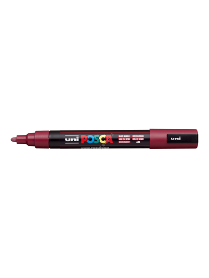 Posca popisovač PC-5M, 1,8 - 2,5 mm, bordó (60)