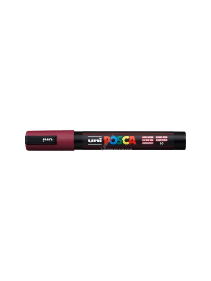 Posca popisovač PC-5M, 1,8 - 2,5 mm, bordó (60)
