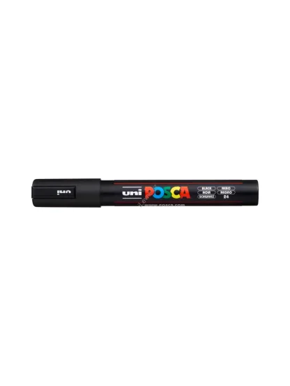 Posca popisovač PC-5M, 1,8 - 2,5 mm, černá (24)