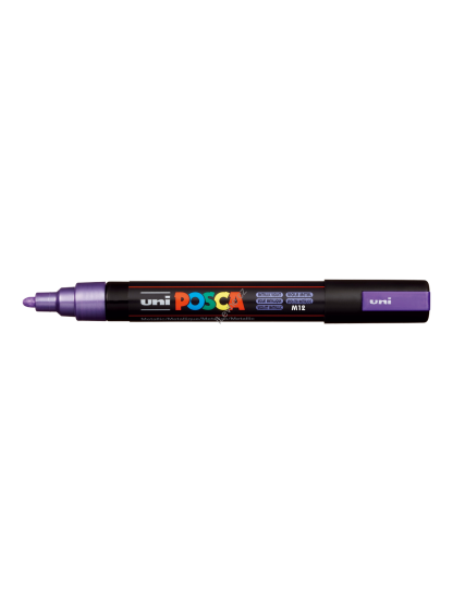 Posca popisovač PC-5M, 1,8 - 2,5 mm, metalická fialová (M12)
