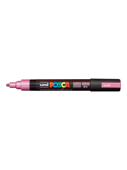 Posca popisovač PC-5M, 1,8 - 2,5 mm, metalická růžová (M13)