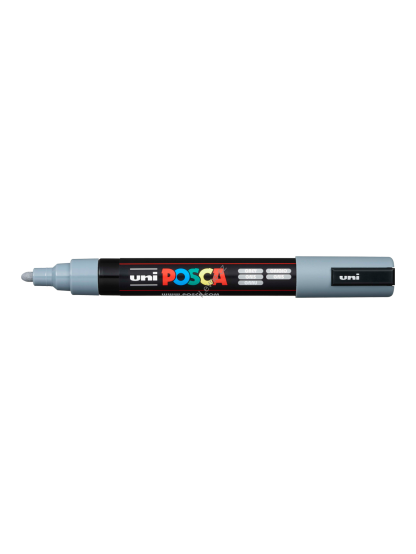 Posca popisovač PC-5M, 1,8 - 2,5 mm, šedá (37)