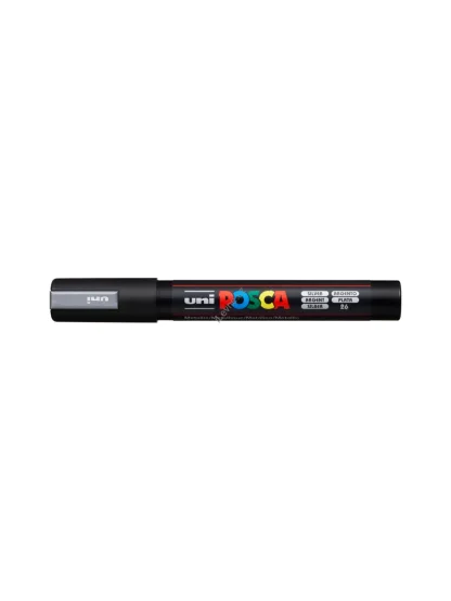 Posca popisovač PC-5M, 1,8 - 2,5 mm, stříbrná (26)
