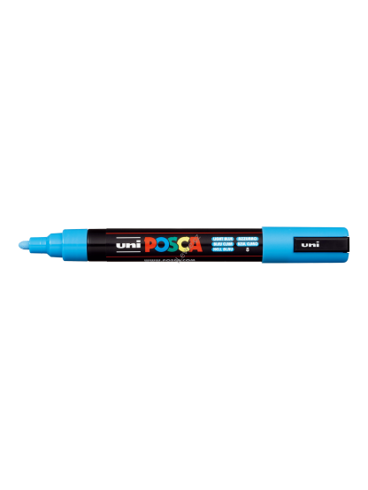 Posca popisovač PC-5M, 1,8 - 2,5 mm, světle modrá (8)