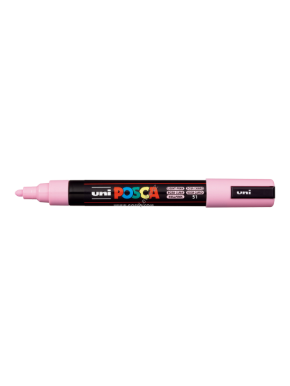 Posca popisovač PC-5M, 1,8 - 2,5 mm, světle růžová (51)