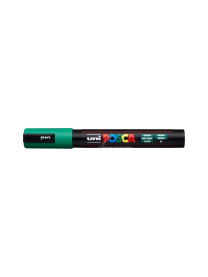 Posca popisovač PC-5M, 1,8 - 2,5 mm, zelená (6)