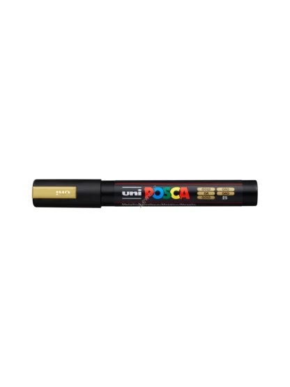 Posca popisovač PC-5M, 1,8 - 2,5 mm, zlatá (25)