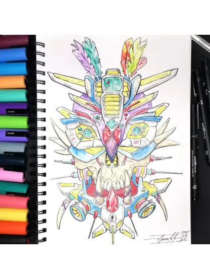 Posca sada popisovačů PC-3M, AUTUMN, 0,9 - 1,3 mm, mix zemitých tónů (8 ks)