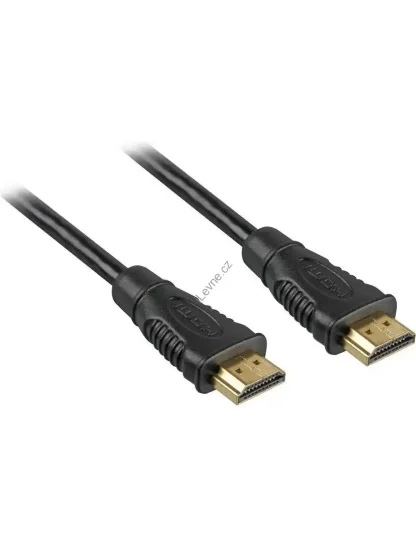 PremiumCord HDMI High Speed + Ethernet kabel/ zlacené konektory/ 5m/ černý